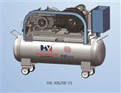 HK-J06/08-Y10.6立方 移动式空气压缩机食品级通气管件 纯无油 涡旋式